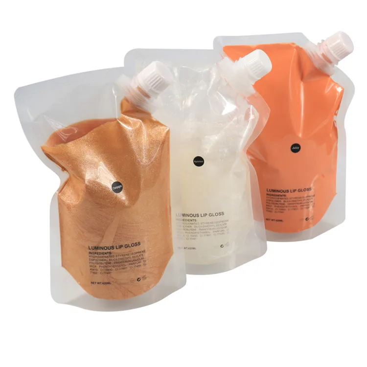 

450ml nozzle packaging bag lipgloss shiny lipgloss