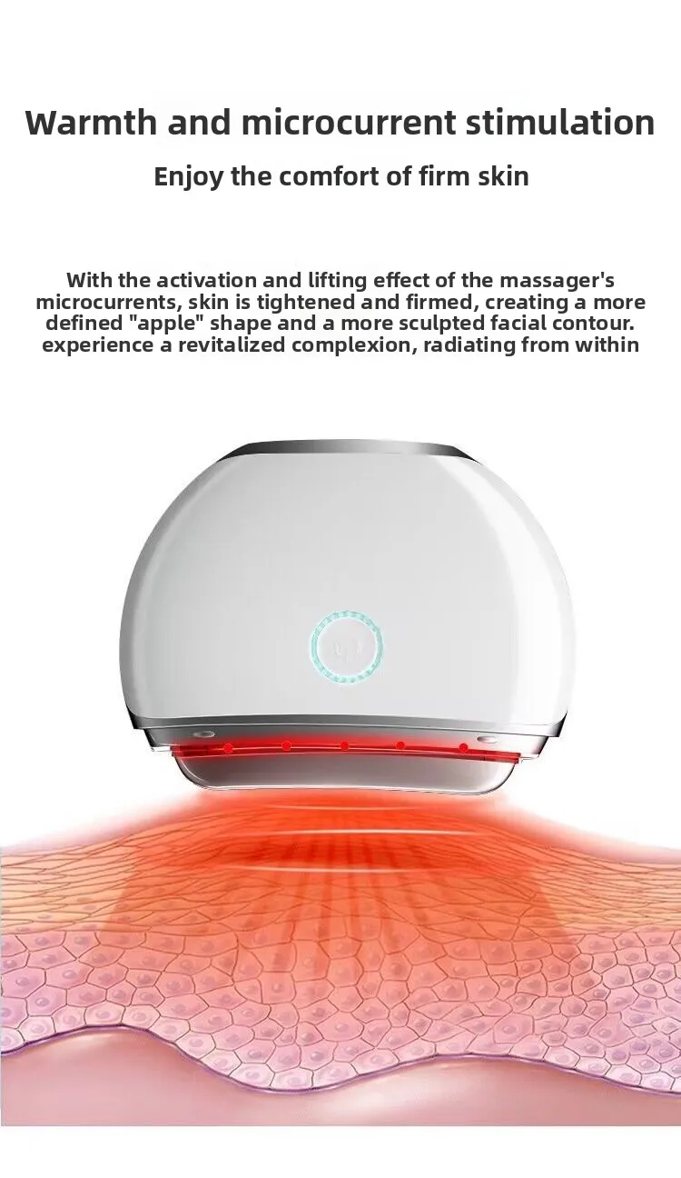 OEM Light Modes Face Sculpting Tool Microcurrent Vibration Gua Sha Massager Wrinkle Face Lift Device Gua Sha Device