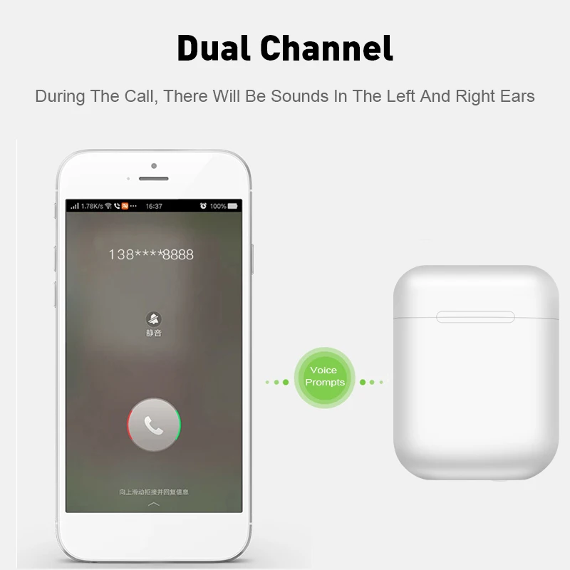 Origin i12 TWS 2019 Audifonos Bluetooths Wireless Earphones Earbuds TWS I12 - ANKUX.COM
