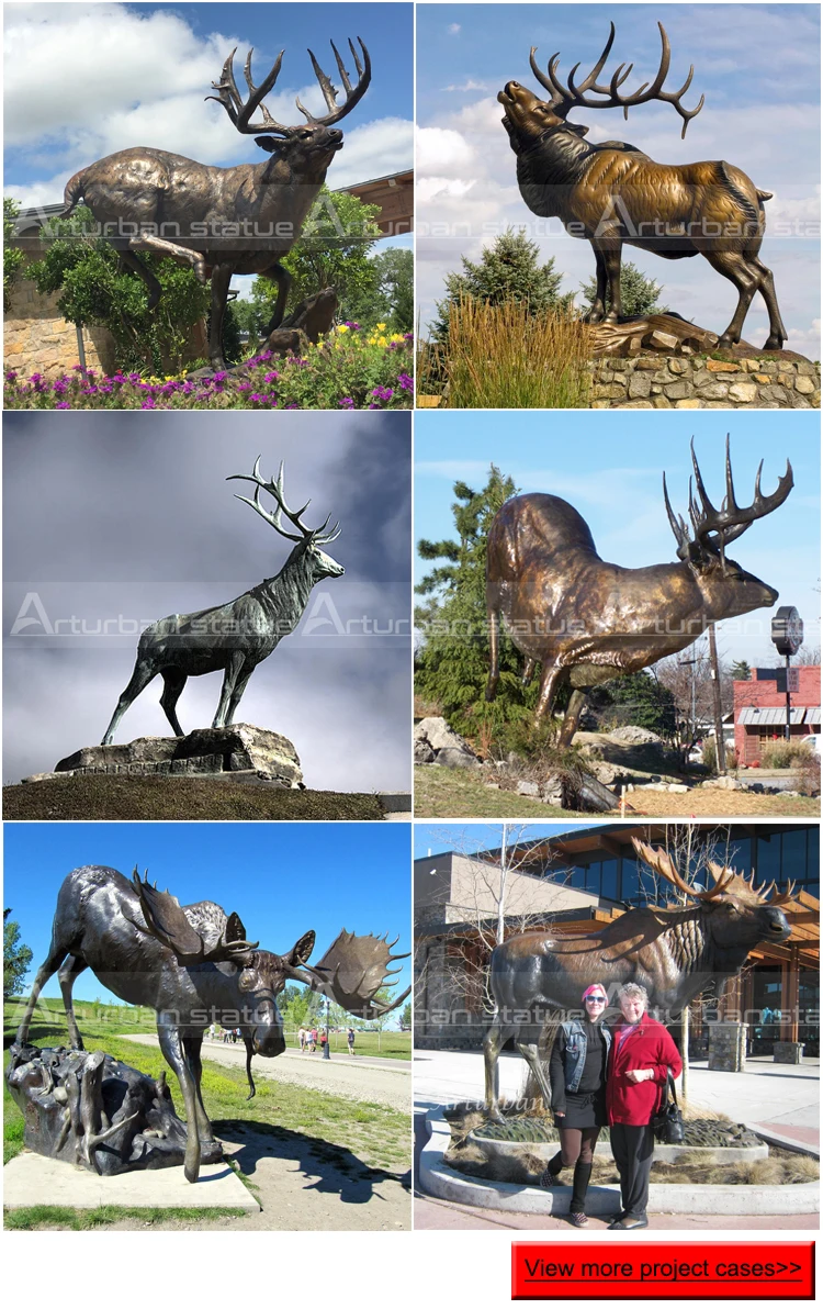 large moose statue for garden