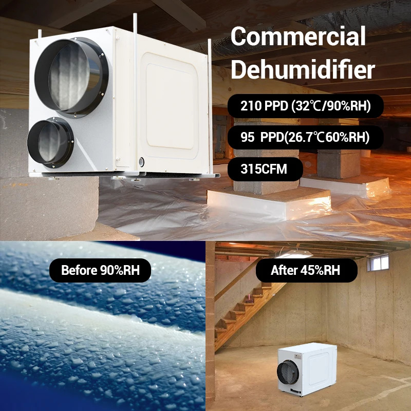 Wholesale Duct Room Basement Crawl Space Commercial Whole House Dehumidifiers Buy Whole House