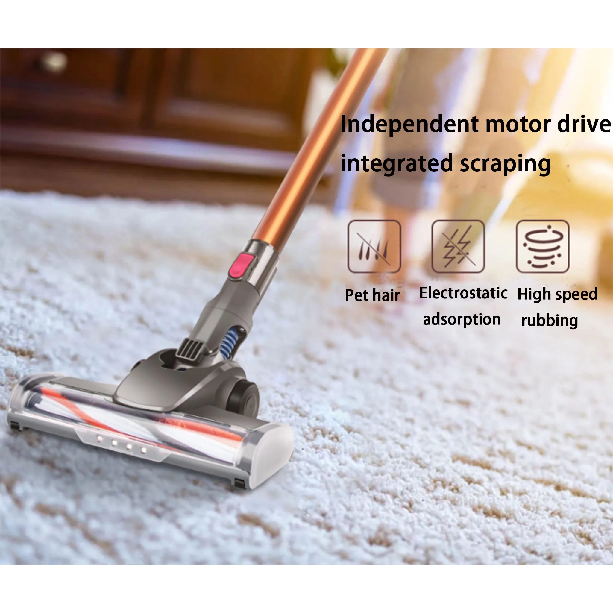 Home Handheld Cordless Vacuum Cleaner Lithium Battery 2 In 1 Handheld