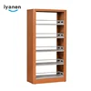 durable school storage books metal library bookshelf with dividers