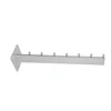 Metal chrome wall mounted display straight arm hook