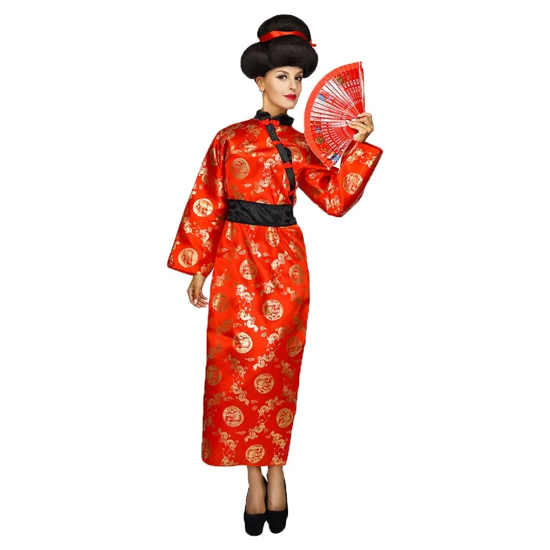 
Best Selling Carnival Party Red Chinese Traditional Dress Performance Cosplay Tang Suit For Women 