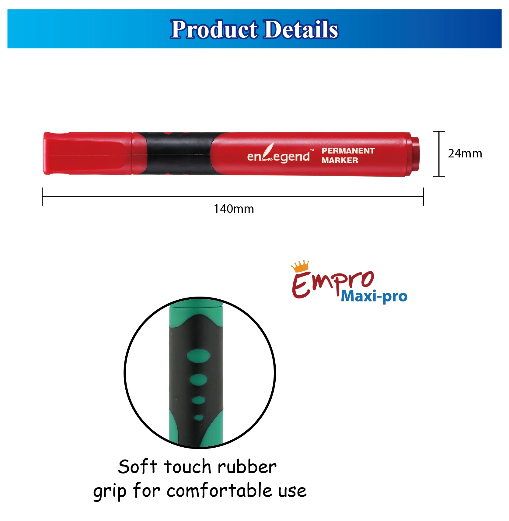 Office Style Round Bicolor Injection Barrel Alcohol Based Ink Waterproof Permanent Marker Buy