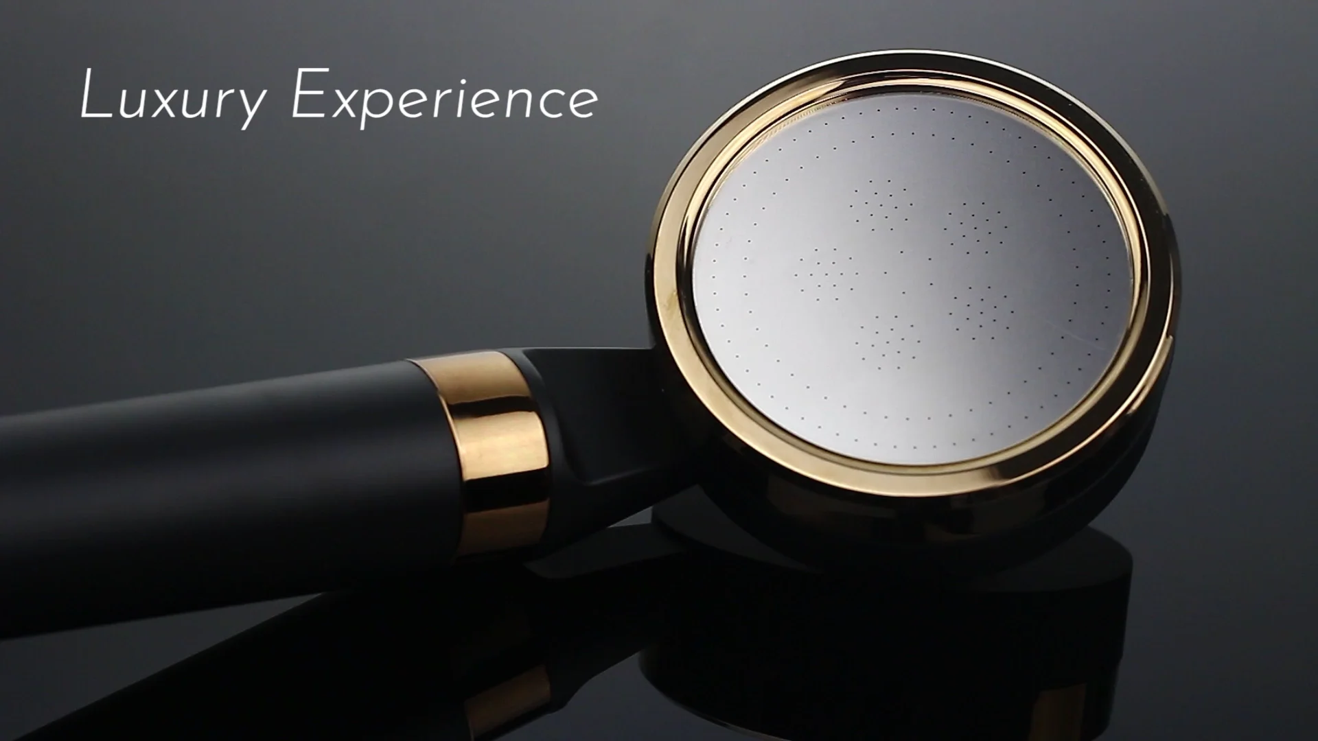 Matte Black Abs Plastic Eco Shower Ionic Filter Handheld Beaded Shower