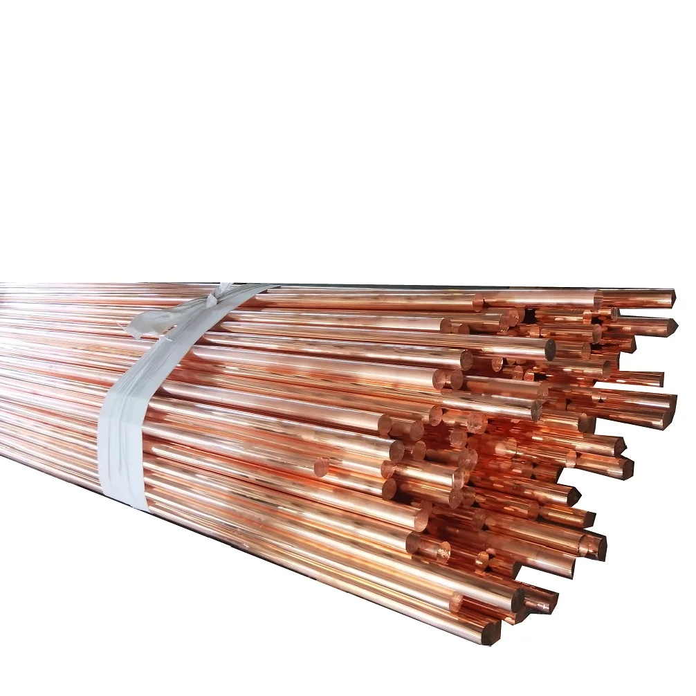Protecting Earthing Solid Copper Ground Rod Copper Ground Bar Price