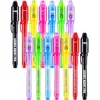 Invisible Ink Pen with UV Light Secret Pen and Mini Memo Notebooks for Party Favors Ideas Gifts Birthday Party (Colorful)