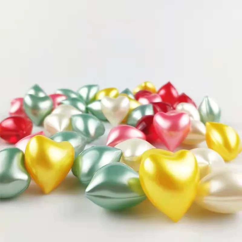 Bestseller Wholesale Bath Pearls Red Heart Shape Round Whitening Moisturizing Bath Beads Bath