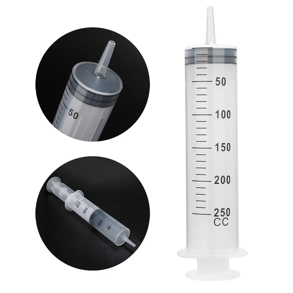 250ml Syringe Large Capacity Plastic Feeding Gel Enema Syringe - Buy 