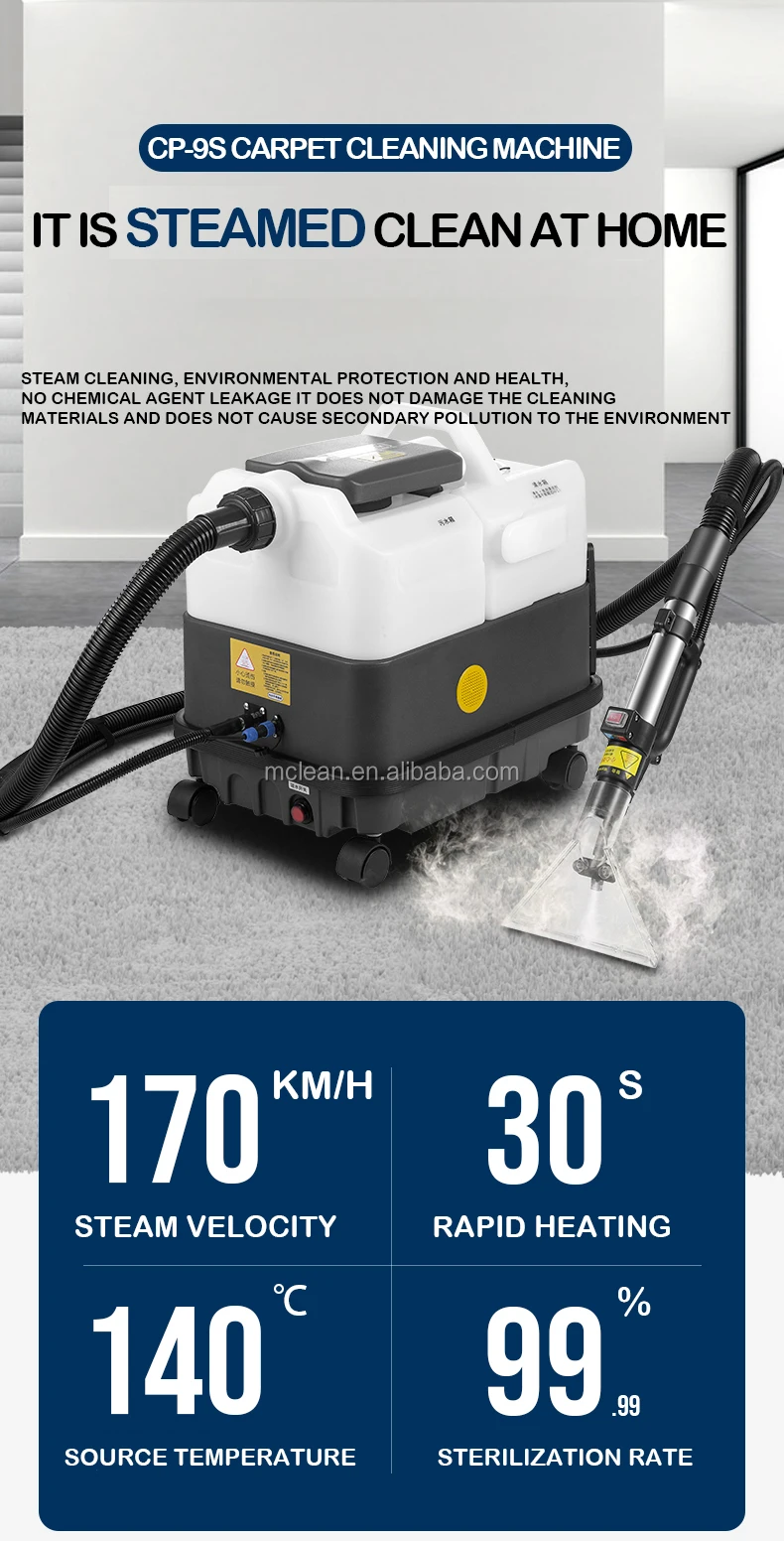 Cp9s Hot Water Extractor Carpet Cleaning Machine Steam Carpet Cleaning