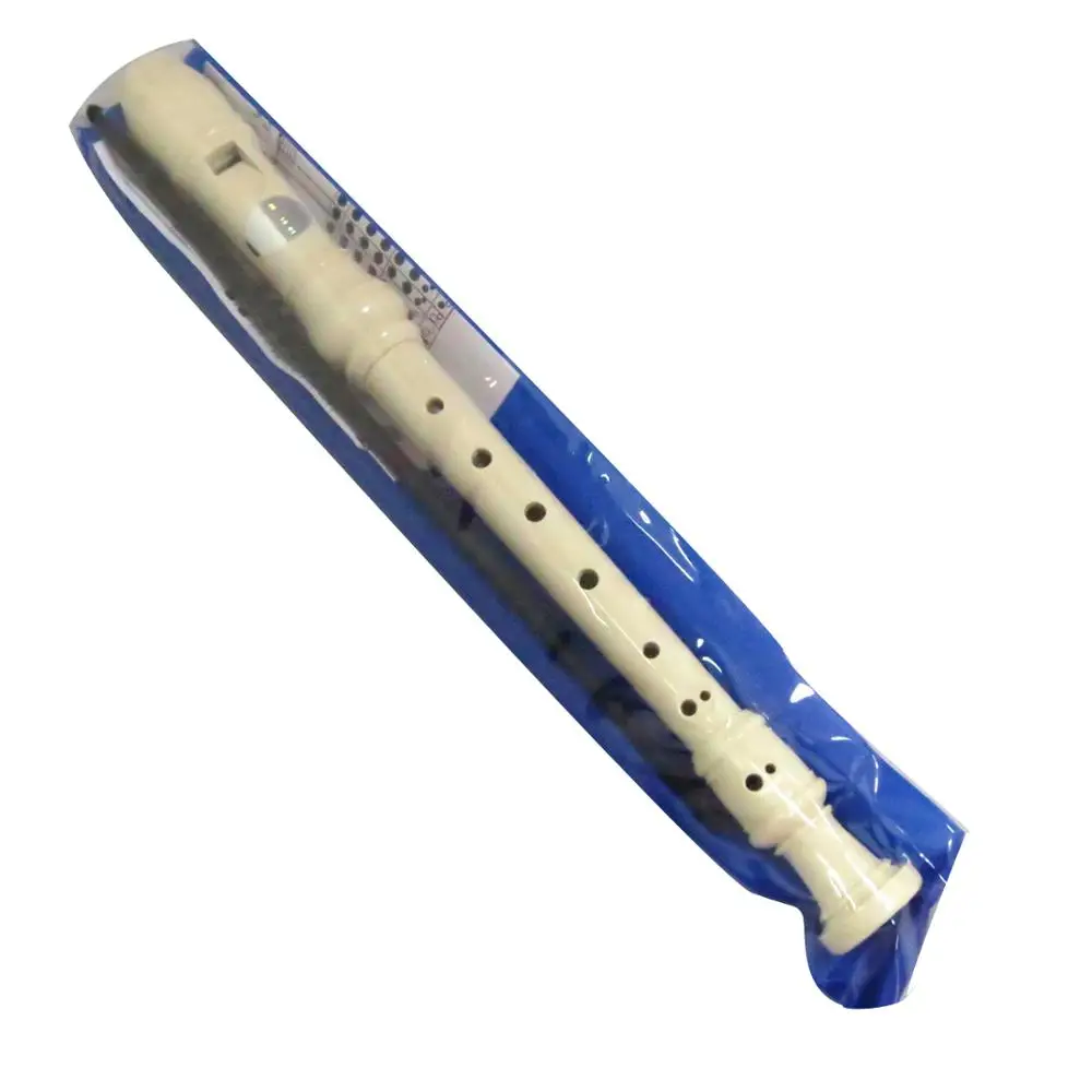 8 Hole White Abs Plastic Musical Instrument Chinese Flute For Kids With