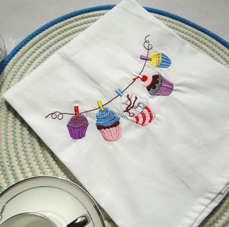 Embroidered Dinner Napkins