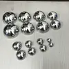 Glossy mirror polished stainless steel hemisphere, hollow steel half sphere