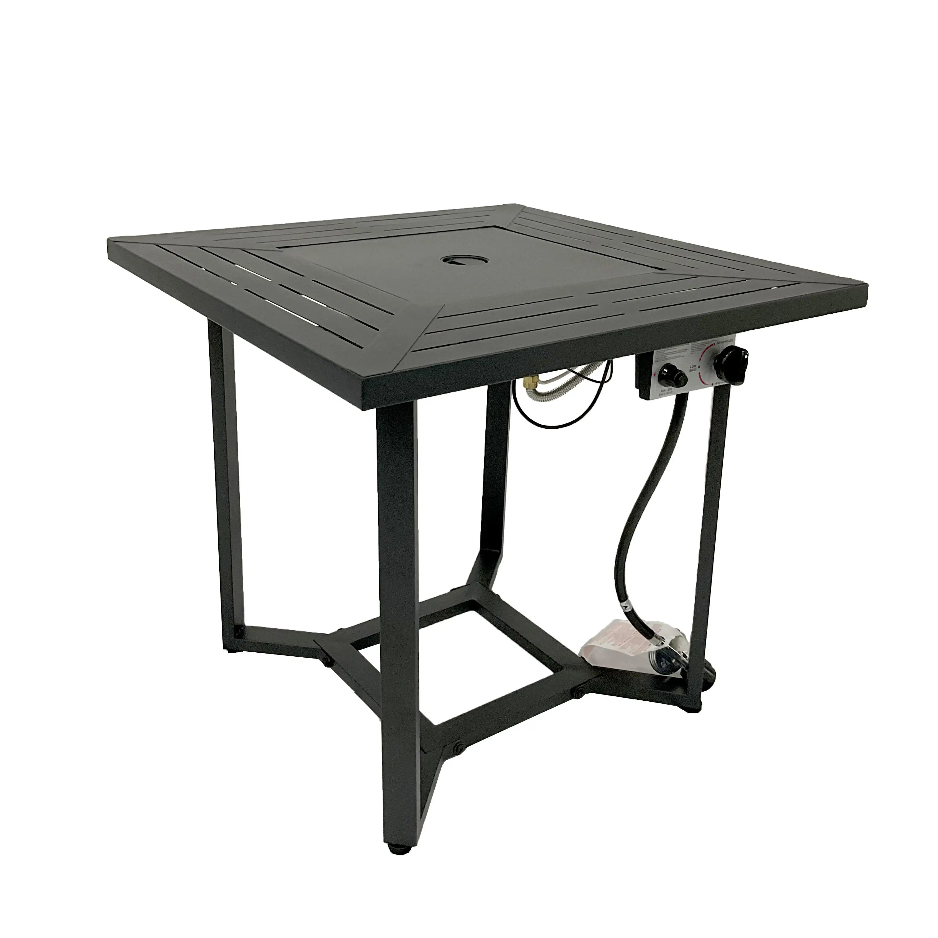 High Quality Garden Steel Heating Table Modern Outdoor Gas Fire Pit