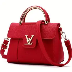 2020 New Fashion Women Ladies PU Leather Crossbody Shoulder Tote Handbag Luxury Top Handle Satchel Bag