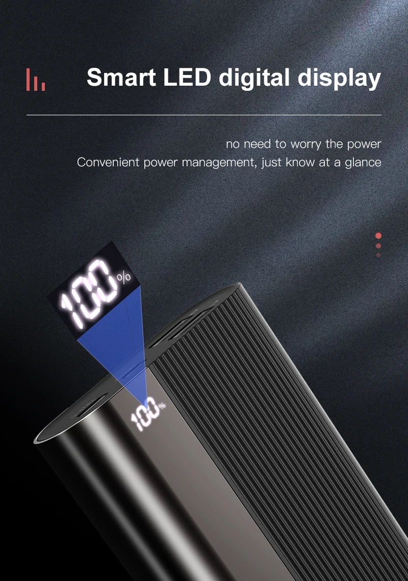 Kuulaa Output Power Bank New Mini Energycell 18W Fast Charge 5V/3A 10000mah for Iphone Samsung Galaxy Etc Portable High Capacity - ANKUX.COM