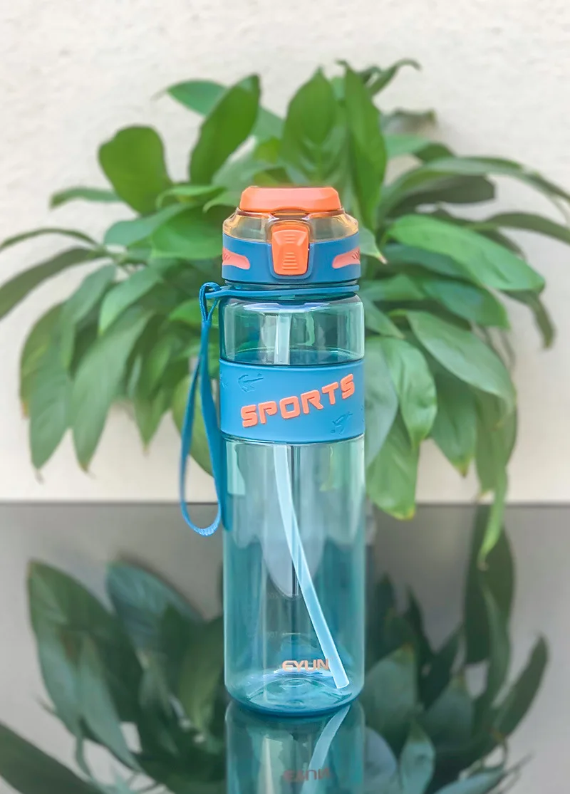 Unisex High-Temperature Resistant Tritan Sports Water Bottle Large Capacity Direct Drinking Gym Fitness Kettle Plastic Drinkware