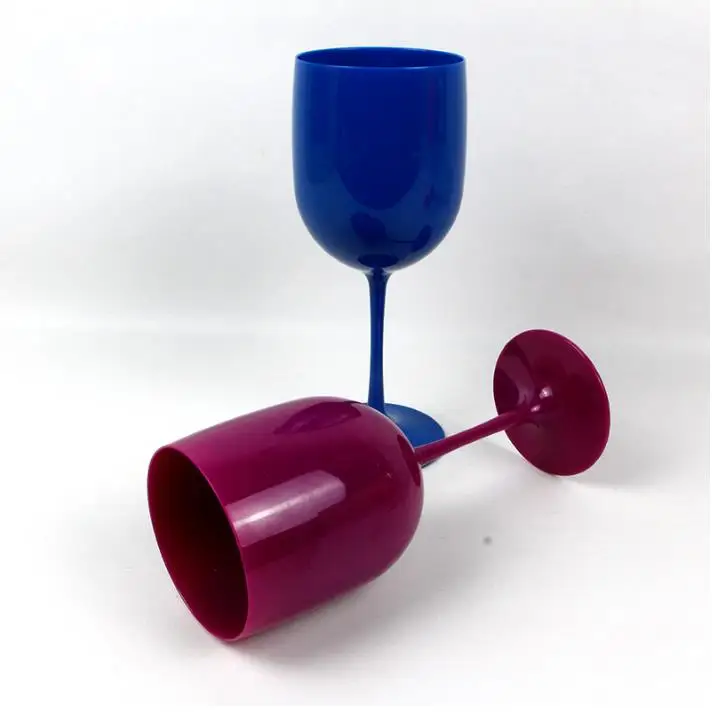 Hot sell Crafts with Plastic Wine Glasses Christmas Cuisine Cup Flutes wine cup