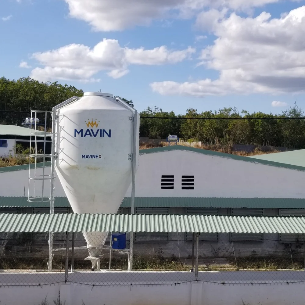 Silo Feeding System 7.5 Tons Composite Silo Includes Weighing System ...