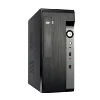 low price mid tower nice design clear plastic front panel powertrain sama with ups computer case