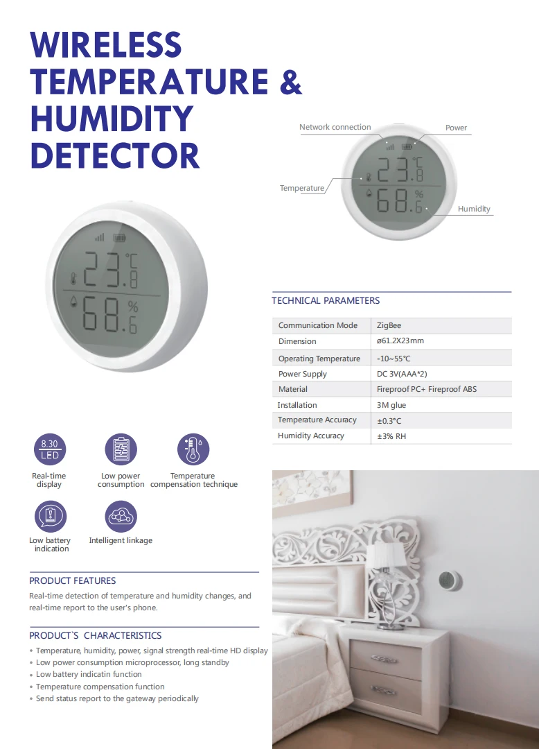 2020 hot smart home products Wireless PIR motion detector - ANKUX.COM