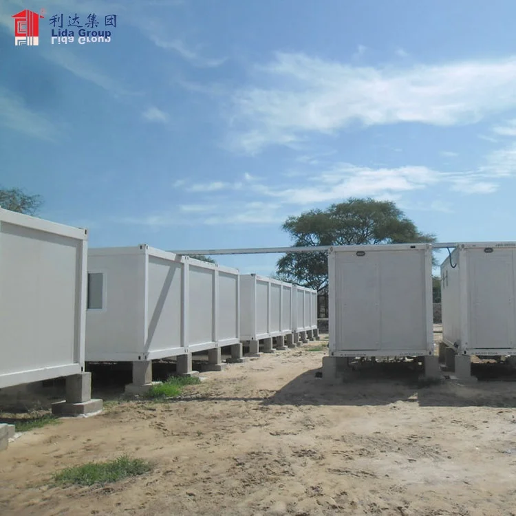Madagascar Low Cost Prefabricated House Design 40ft Flat Pack Container