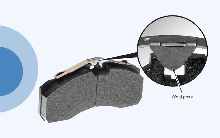 中国制造商 iso 标准半金属拖车制动衬块 wva 29087 29179