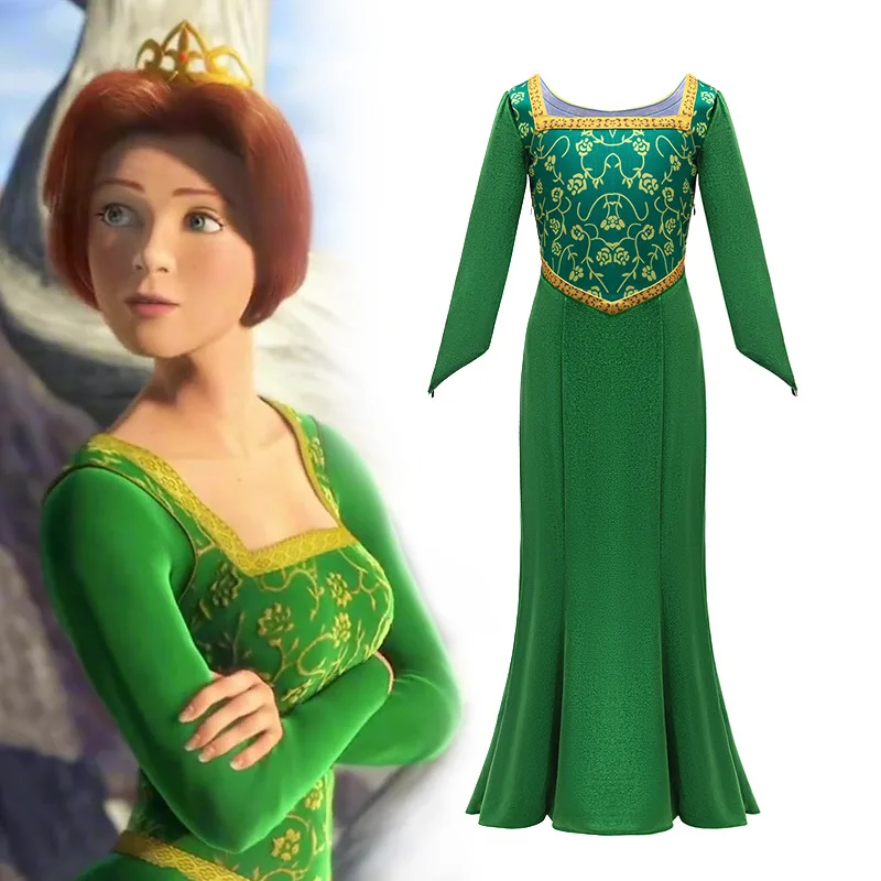 princess fiona fancy dress costume Adult Fiona Plus Size Costume - Shrek, Green, 2X