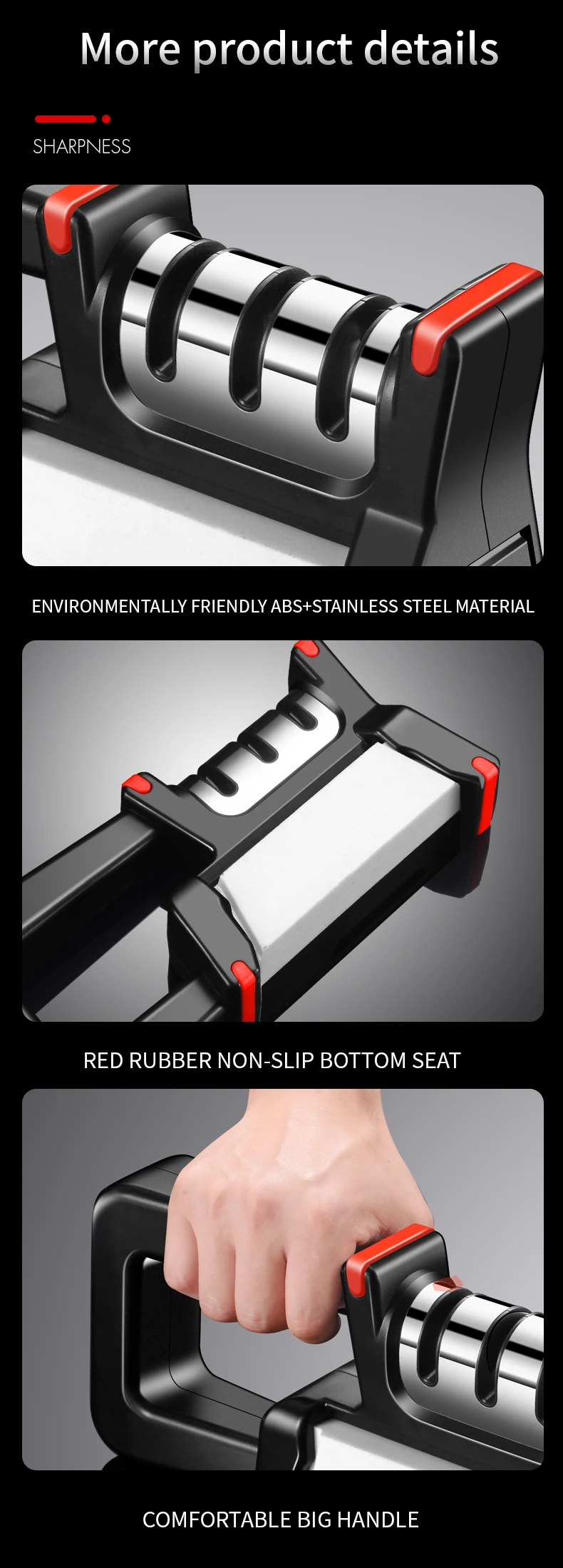 Wholesale Stainless Steel Professional Knife Sharpener Machine Kitchen Tumbler Diamond Knife