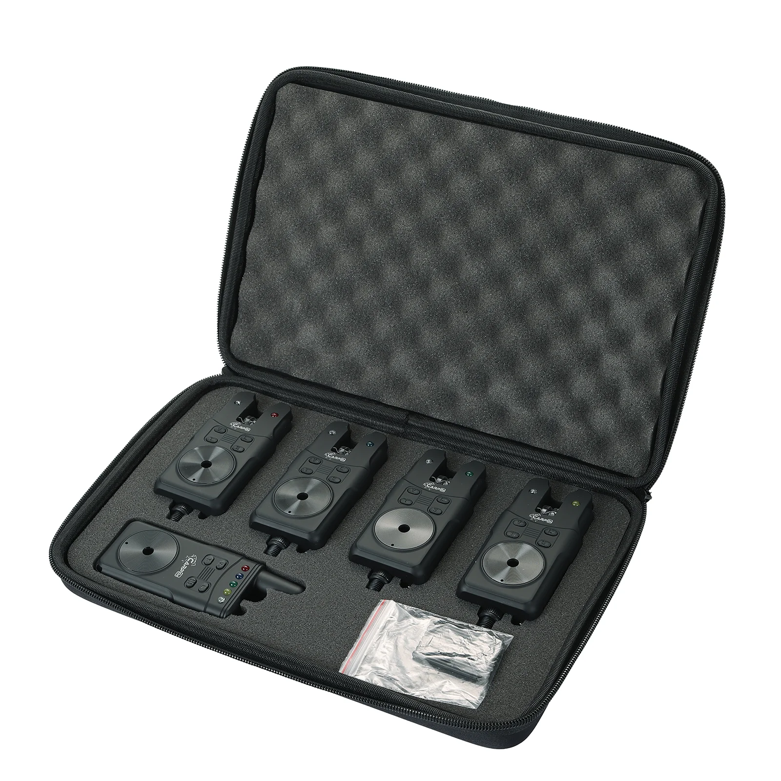 Wireless Waterproof Black Carp Fishing Bite Alarm 4+1 Set factory
