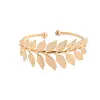 European American 2019 jewelry new design Small fresh large leaf opening adjustable bracelet for women