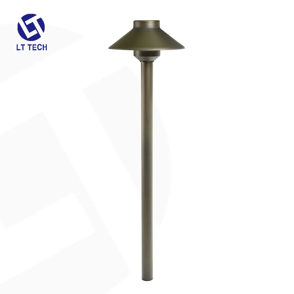 LT2401 OEM Low Voltage Landscape Lighting Brass Outdoor Pathway Fixture 4W G4 LED Bulb for Yard Lawn-Antique bronze