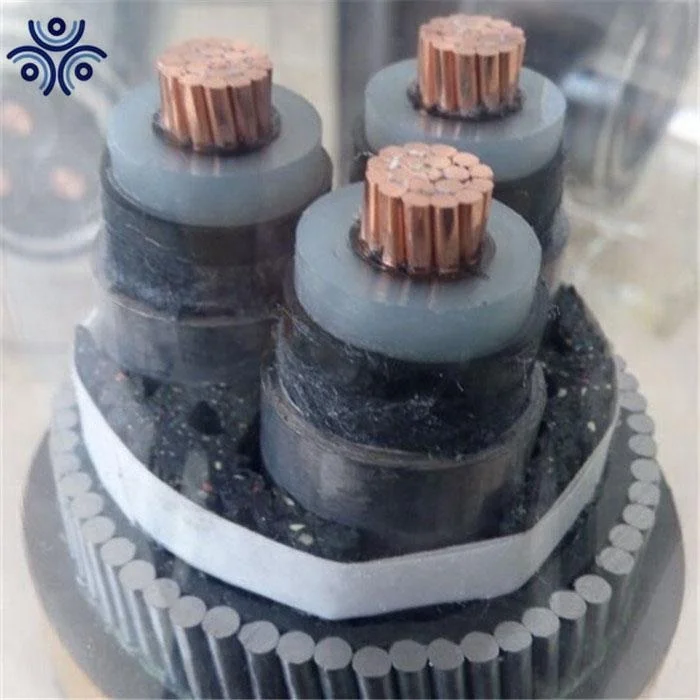 Xlpe Pvc Steel Wire Armored Lv Mv Power Cable 0.6/1kv 3x120mm2 Yjv42