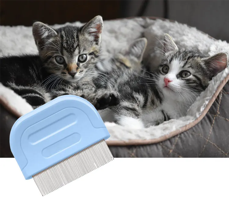 Customizable brush fur double sided knot out pet trimmer plastic dog brush tear stain comb cut cat for matted 