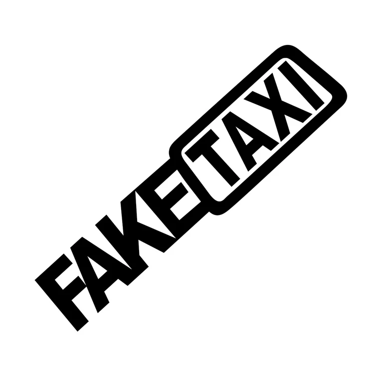 Fake Taxi Car Sticker Fake Taxi Drift Sign Funny Decal Decor Yellow Car ...