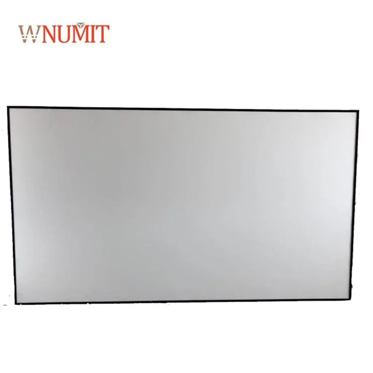 300"16:9 high quality fixed frame projection screen with aluminum material