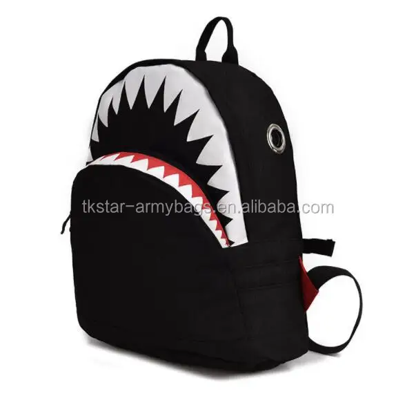 Shark School Bags Backpack Kids 3D Model Baby Child Kindergarten Boys Girls Men