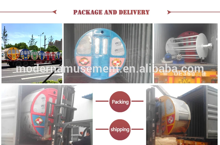 China amusement park fun ride mobile fiberglass cabin ferris wheel