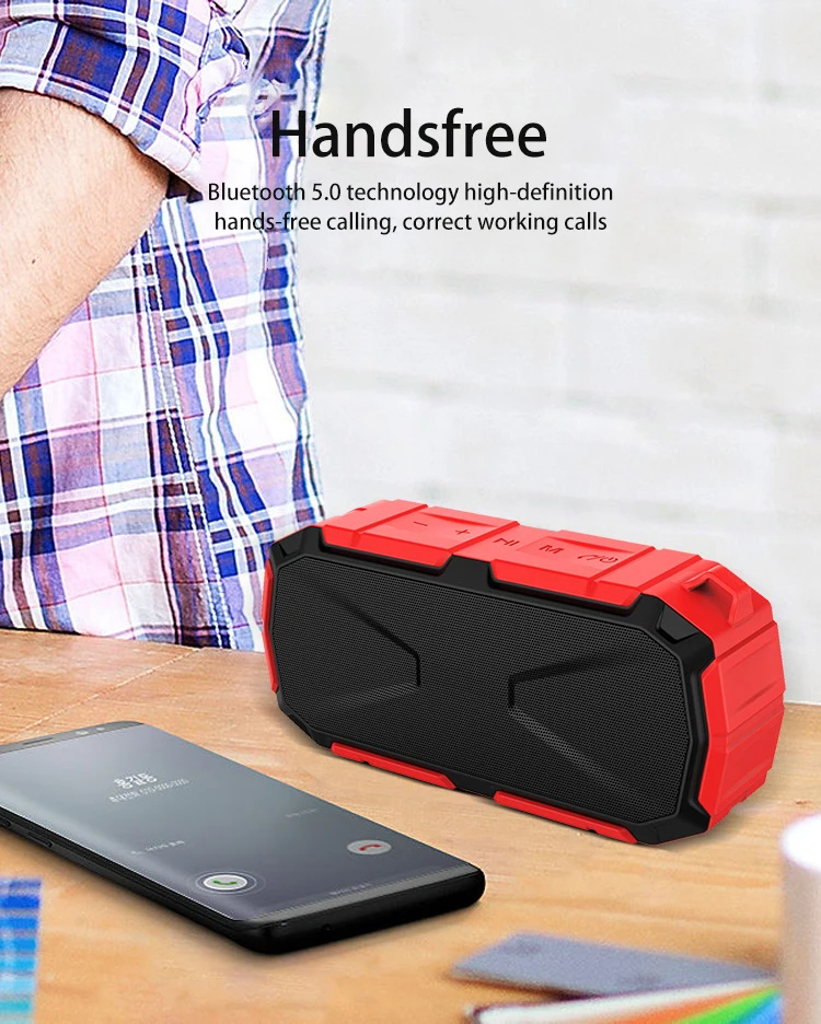 Portable Outdoor Mini BT 5.0 Waterproof IPX5 Portable Wireless home theater Speaker with Mic - ANKUX.COM
