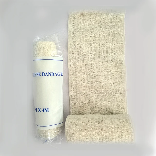 Skin Color Medical High Compression Elastic Bandage with Aluminium Clip details