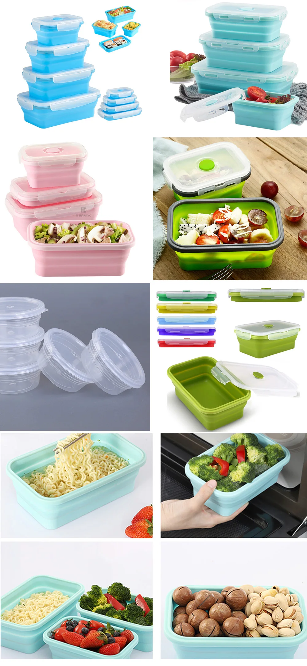 Großhandel Haushalts 3,7 L Silicon Food Container Box Luftdicht