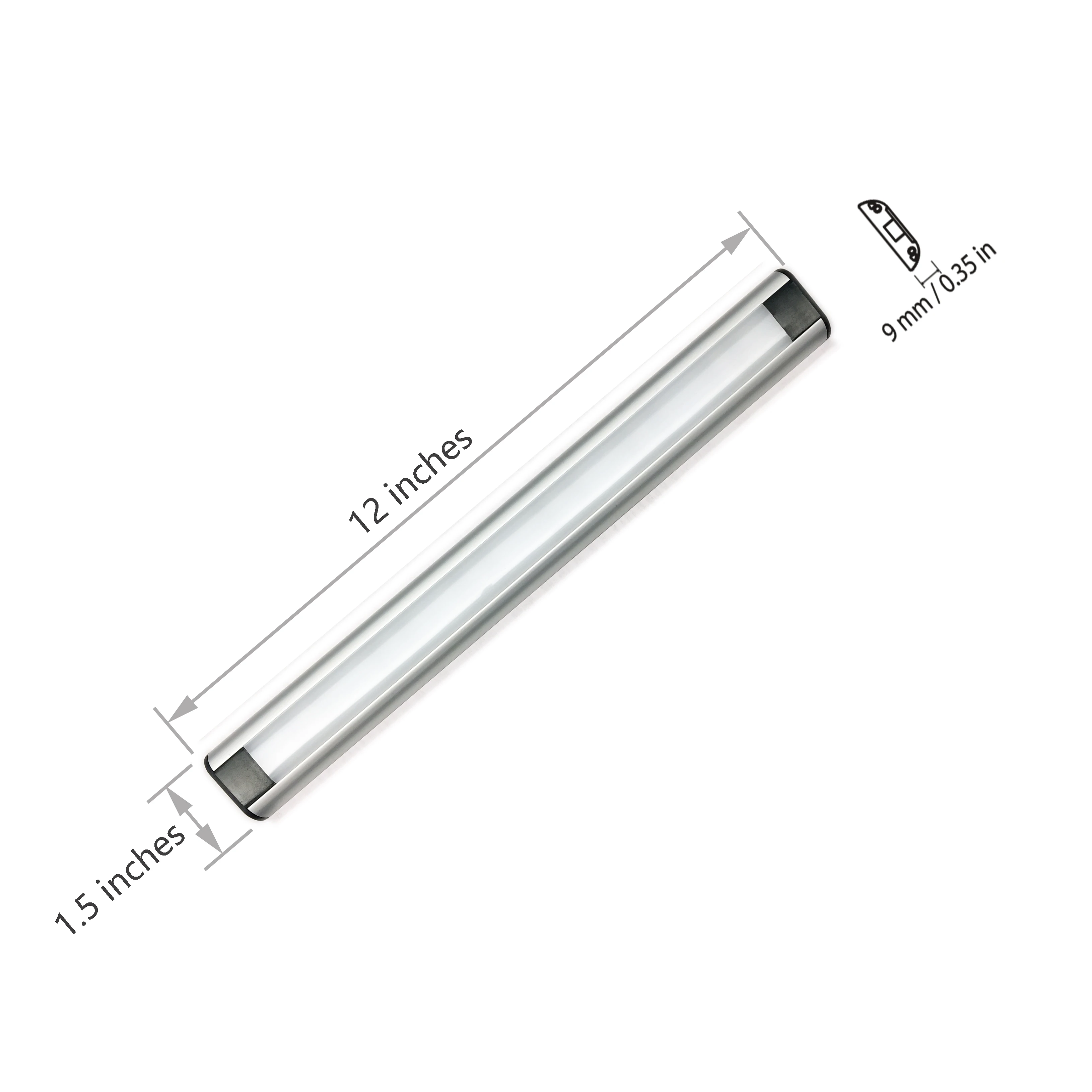 LED Under Cabinet Lighting, Kitchen Cabinet Strip Light LED Light Bar for Counter Bookcase Closet
