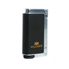 Spring loaded flip top double flame cigar lighter