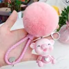 Wholesale cute pink pig stuffed toy animal plush toy doll key chain