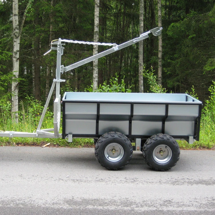 Tb1000(a) Atv Timber Log Wood Trailer With Vertical Crane Model,Wood ...