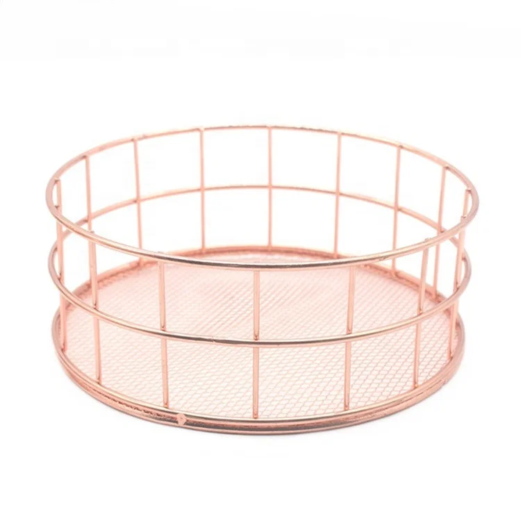 Wire basket decor round wire mesh baskets	desk decor baskets MP-18