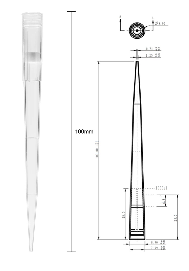 Universal Compatible Eppendorf Gilson Extra Long Micro 500ul 1000ul