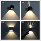 Kontak ブラックボックススタイルホテル現代 led ウォール燭台屋内 led ウォールライト広場アップダウン led ウォールランプ